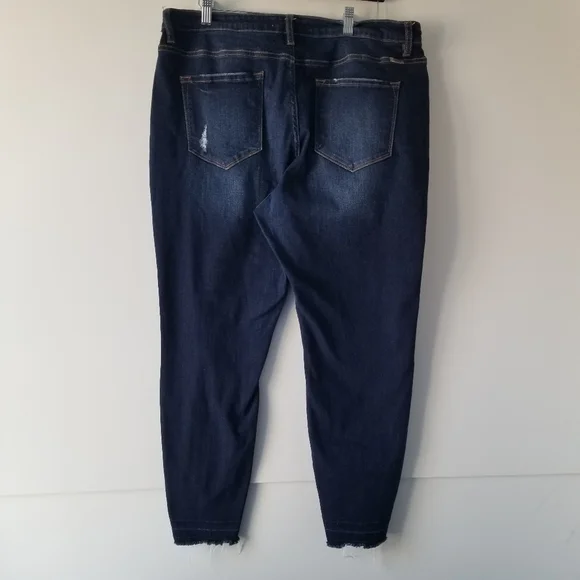 KanCan women's distressed skinny jeans size 2XL - Picture 2 of 9